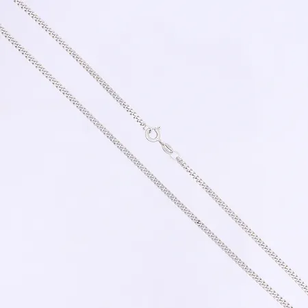 Halskedja pansar 42cm bredd 2mm 925/1000 silver Vikt: 6,4 g