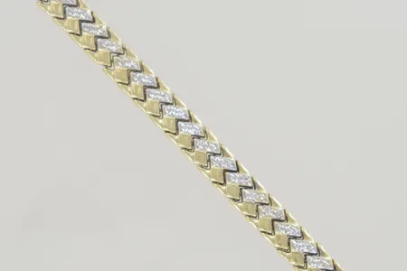 Armband längd 18,5 cm, bredd 0,8 cm, 14K  Vikt: 11 g