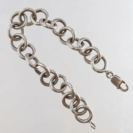 Armband längd 21cm bredd 13,5mm Silver 830/1000.  Vikt: 39,5 g