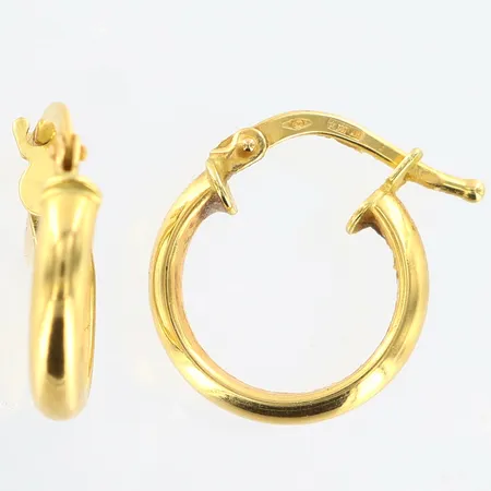 Örhängen creoler caØ12mm, skev, 18K Vikt: 1,2 g