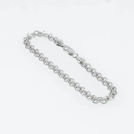 Armband X-länk 19cm bredd 4,7mm, silver 925/1000 6,7g.