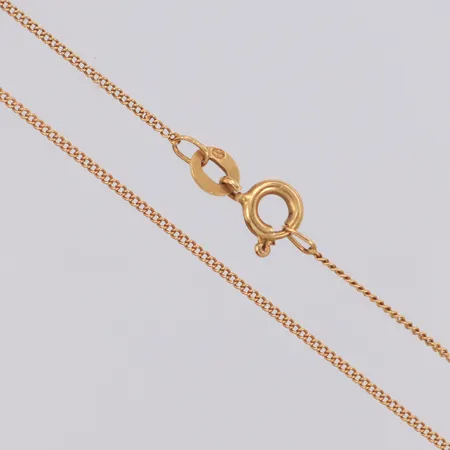 Kedja Pansar längd 42cm, bredd 1mm, ojämnheter, 18K Vikt: 1,6 g