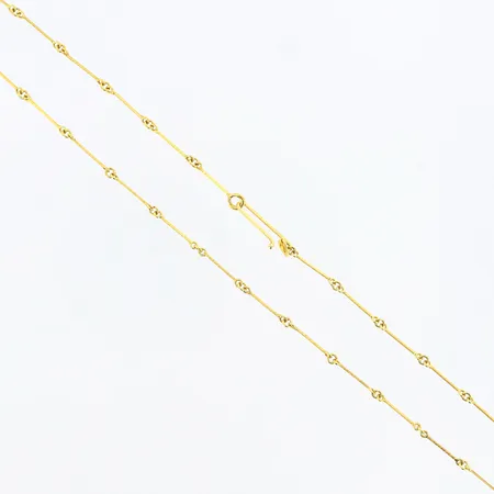 Collier Lapponia 45,5cm, bredd:0,5-2mm, Finland, 18K Vikt: 3,9 g