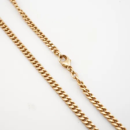 Halskedja, pansar, 60,5cm, bredd 4mm, 18k Vikt: 33,5 g