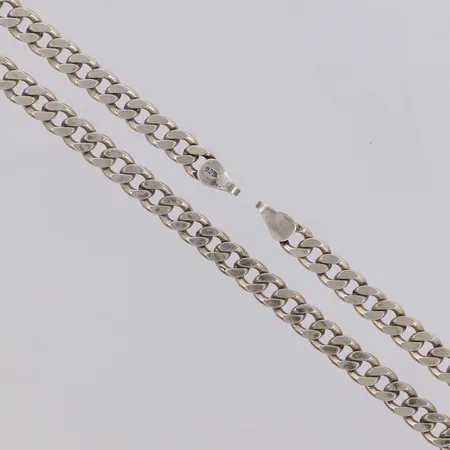 Kedja Pansar längd 51cm, bredd 5,6mm, lås saknas, 925/1000 Silver Vikt: 29,1 g