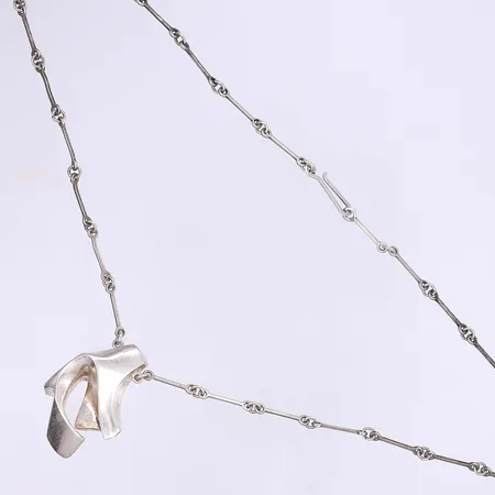 Halscollier Björn Weckström Lapponia "Akimbo" 47cm bredd 1-35mm lätt bucklig silver 925/1000 Vikt: 23,1 g