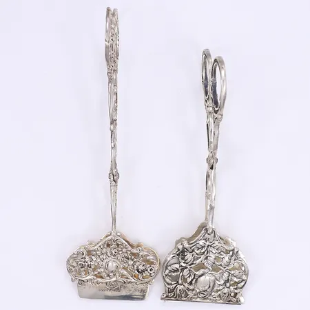 Två tänger 13-14cm silver 830/1000 Vikt: 75,1 g