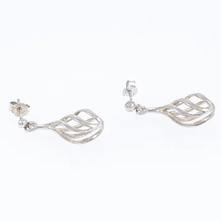 Hängande örhängen bredd 13mm längd 28mm, silver 925/1000 3,3g.  