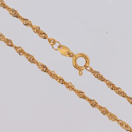 Kedja Singapore längd 39cm, bredd 2,5mm, 18K Vikt: 4 g