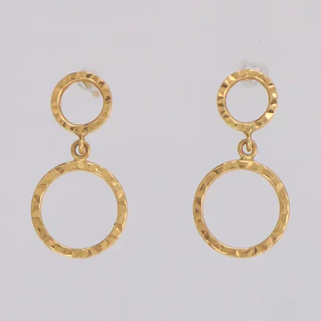 Örhängen längd 18mm, 18K Vikt: 0,7 g