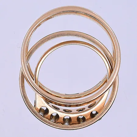 Diverse guld, 18K. Vikt: 12,4 g