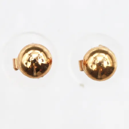 Ett par örhängen kulor, Ø6,3mm, stift, 18K Vikt: 1,9 g
