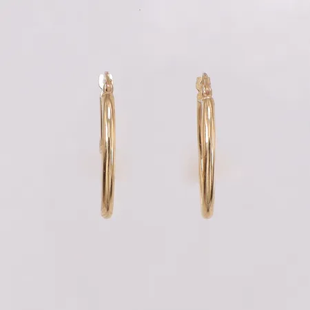 Örhängen creoler ovala, ca Ø22,6mm bredd 1,9mm. 14K Vikt: 0,9 g