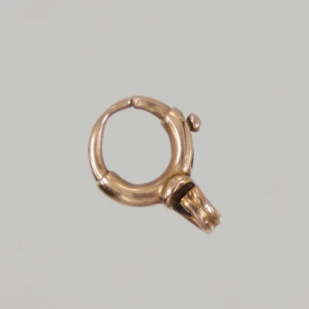 Lås till armband, öppen ögla, ostämplad, 14K, Vikt: 0,7 g