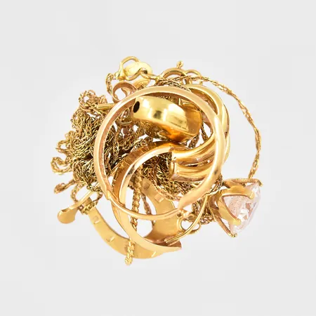 Diverse defekt guld stenar 18K Vikt: 5,4 g