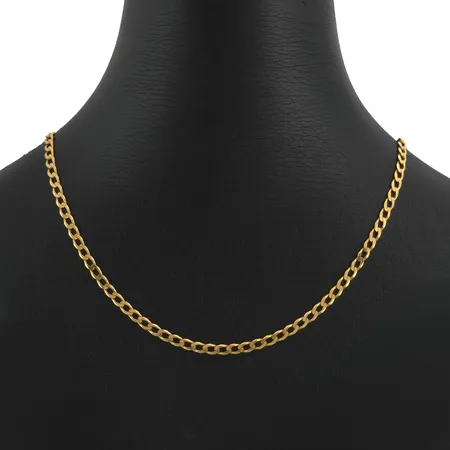 Halskedja Pansar i 18K guld, Balestra, svensk kontrollstämpel, massiv manglad modell, längd 43,0 cm, bredd 3 mm, fint skick Vikt: 7,8 g