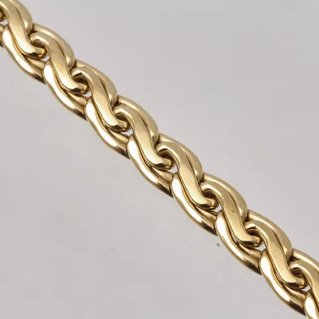 Armband 19,3mm, dubbel pansar, ihålig, bredd 6,6mm, Svedbom & Co AB, 18K, 10,30g.