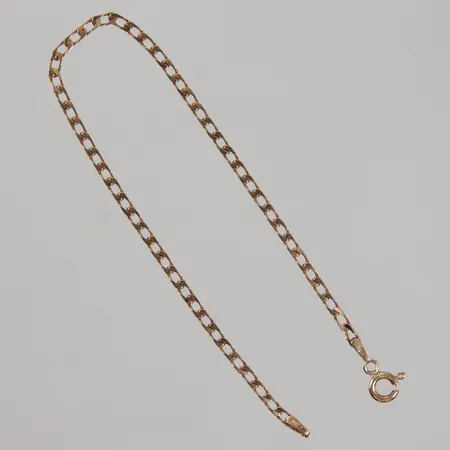 Armband manglad pansar 19cm, bredd 3mm, 9K Vikt: 2,8 g