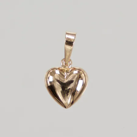 Berlock Hjärta längd inkl ögla 18mm, GHA 18K Vikt: 0,4 g