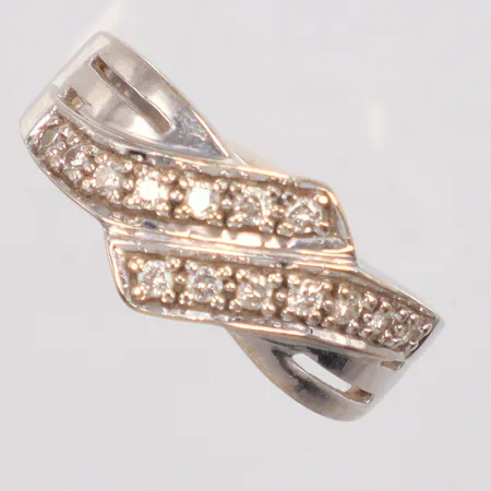 Ring vitguld diamanter 14x0,01ct stl: 18,1mm 18K Vikt: 4,8 g