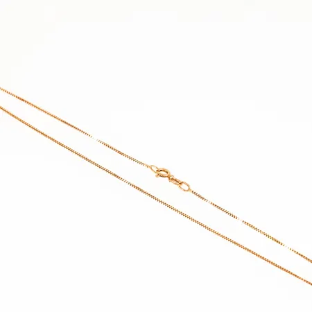 Kedja Venezia längd 40,5cm bredd 0,8mm, lagningar, 18K 2,7g. 