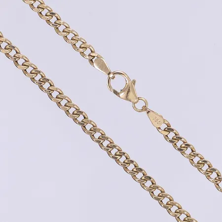 Halskedja GHA längd 55cm bredd 3mm ihålig bucklig 18K Vikt: 5,5 g