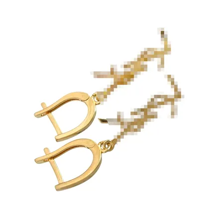 Örhängen i 18K guld, ej märkesdesign Vikt: 3,2 g