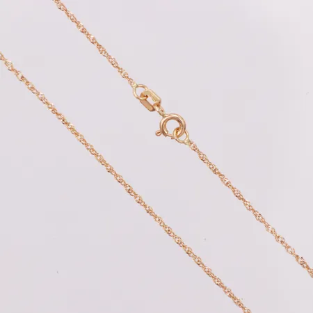 Kedja Singapore längd 42cm bredd 1,3mm, Guldfynd, 18K Vikt: 1,8 g