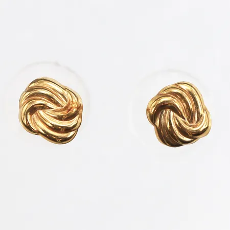 Ett par örhängen, 7,5x7mm, stift, 8K Vikt: 0,6 g