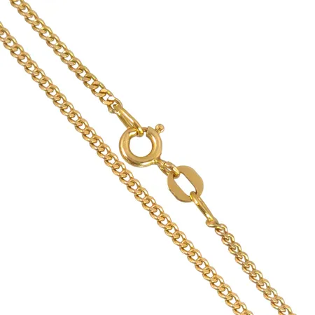 Halskedja Pansar 18K guld Guldfynd, längd 51,5 cm, bredd 1,7 mm, fint skick Vikt: 5,6 g