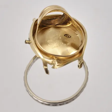 Diverse defekt guld, 18K, 12,33g.