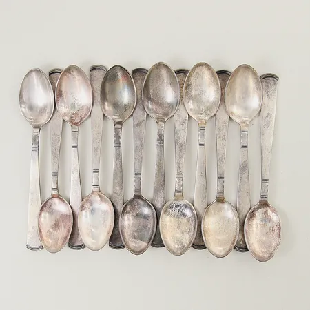 12 Mockaskedar Rosenholm 11cm silver 830/1000 Vikt: 145,9 g