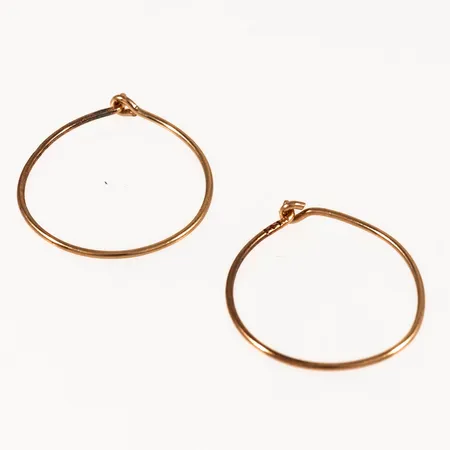 Creoler läkringar Ø13mm bredd 0,5mm, 18K 0,3g.