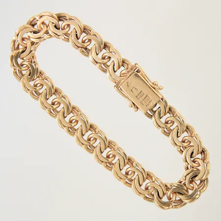 Armband Bismarck längd 19cm bredd 10mm 18K Vikt: 40,5 g