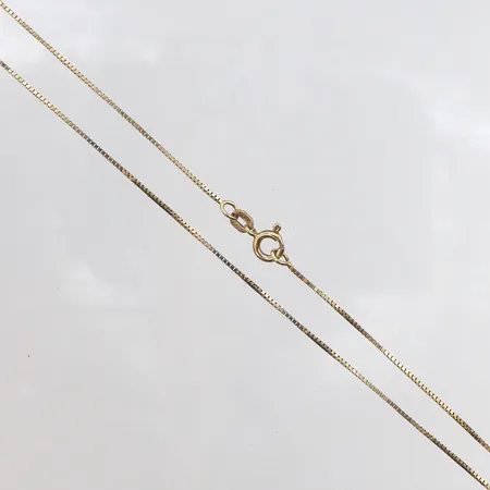 Kedja venezia, 40cm, bredd: 0,8mm, 835/1000 förgyllt silver Vikt: 1,6 g