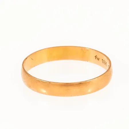 Ring stl:17¼ bredd 3,1 mm gravyr 1,4g 18K.