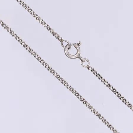 Halskedja pansarlänk längd 39cm bredd 1,5mm silver 925/1000 Vikt: 3,2 g