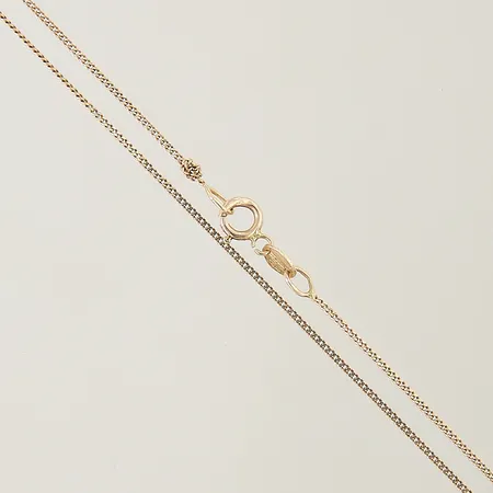 Kedja Pansar längd 43cm bredd 0,9mm skev 14K Vikt: 1,1 g