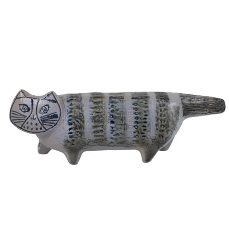 Figurin Lisa Larson Katten Max ur serien Stora Zoo höjd 11cm, Gustavsberg, glaserat stengods. Skickas med postpaket.