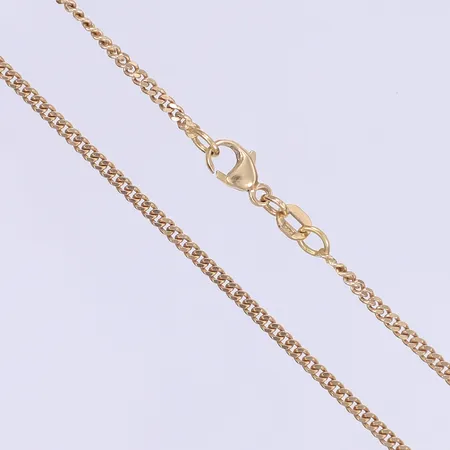 Halskedja Venezia tillverkare Balestra längd 45,5cm bredd 2mm 18K Vikt: 6,2 g