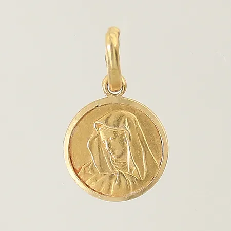 Hänge Madonna 18x10mm 18K Vikt: 1,2 g
