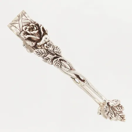 Sockertång modell Rosen 10cm, silver 830/1000 Vikt: 23,9 g