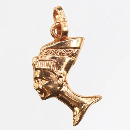 Hänge Nefertiti 25mm, 18K Vikt: 0,8 g