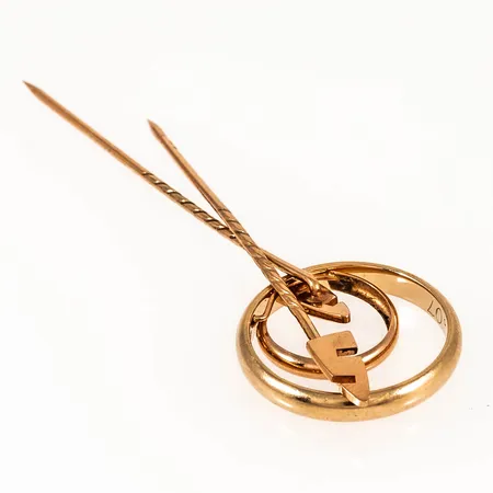 Diverse graverat guld 14K 4,2g.
