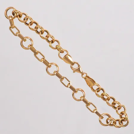 Armband Ankar/ärtlänk längd 19 cm 21K Vikt: 6,3 g