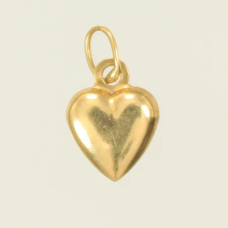 Hänge hjärta, 10x15mm inklusive hängöglan, 18K Vikt: 0,2 g