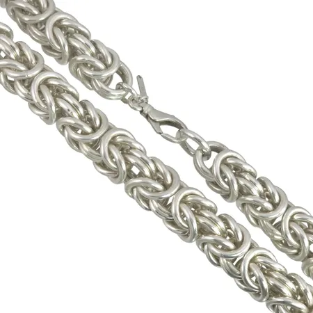 Halskedja Kejsarlänk silver 925/1000, tung/kraftig modell, längd 56 cm, kedja mått 16x16 mm, fint skick Vikt: 549,6 g
