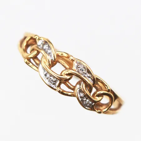 Ring Bismarck, Stl:17¾, bredd: 1,7-6,3mm, Guldfynd, 18K Vikt: 1,8 g