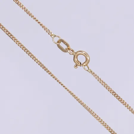 Halskedja GHA pansarlänk längd 50cm bredd 1mm 18K Vikt: 3 g