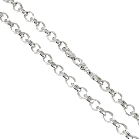 Collier med härlig tyngd längd 43cm bredd 8,5mm, silver 925/1000 52,3g.